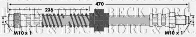 BORG & BECK bbh6639 -  Тормозной шланг